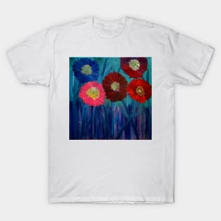 Some abstract wildflowers in amazing colors T-Shirt